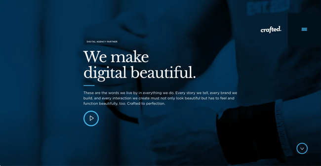 digital marketing website, crafted
